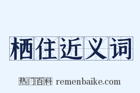 栖住近义词是什么意思的图片